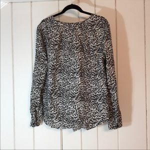 Velvet by G&S, wrap Black and White Blouse.